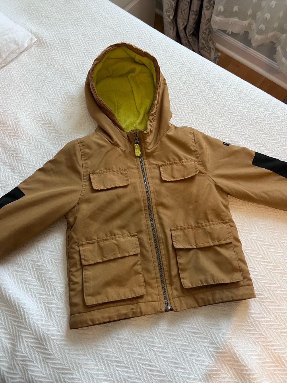 OshKosh B'gosh Camel Hooded Jacket 3T